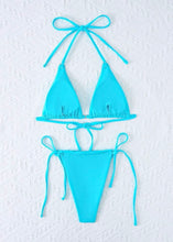 Cargar imagen en el visor de la galería, Turquoise Breeze Triangle Bikini
