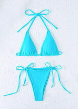 Cargar imagen en el visor de la galería, Turquoise Breeze Triangle Bikini
