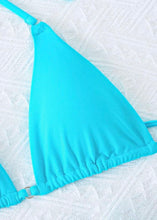 Load image into Gallery viewer, Turquoise Breeze Triangle Bikini
