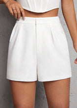 Load image into Gallery viewer, High Waisted White Shorts
