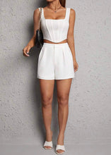 Load image into Gallery viewer, High Waisted White Shorts
