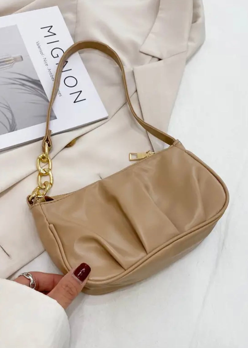 Uptown Girl Gold Chain Shoulder Bag