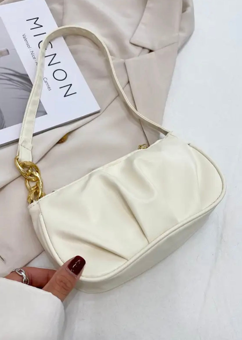 Uptown Girl Gold Chain Shoulder Bag