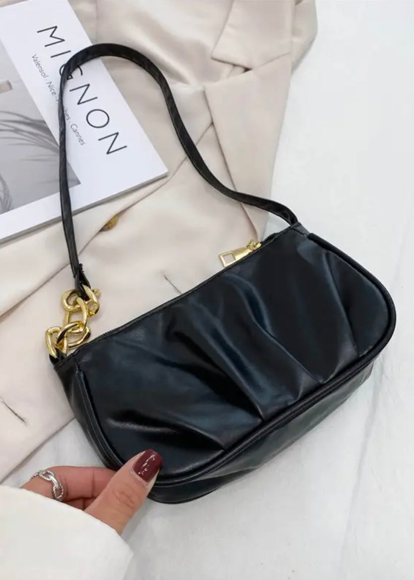 Uptown Girl Gold Chain Shoulder Bag
