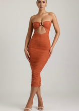 Load image into Gallery viewer, Layla Ruched Midaxi Dress
