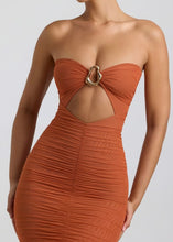 Load image into Gallery viewer, Layla Ruched Midaxi Dress
