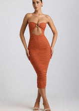 Load image into Gallery viewer, Layla Ruched Midaxi Dress
