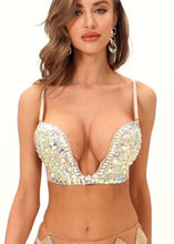 Load image into Gallery viewer, Ana Plunge Sparkling Bralette - The Style Guide TT
