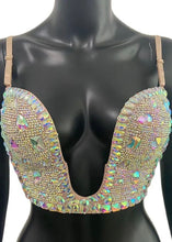 Load image into Gallery viewer, Ana Plunge Sparkling Bralette - The Style Guide TT
