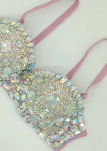 Load image into Gallery viewer, Chloe Sparkling Rhinestone Bralette
