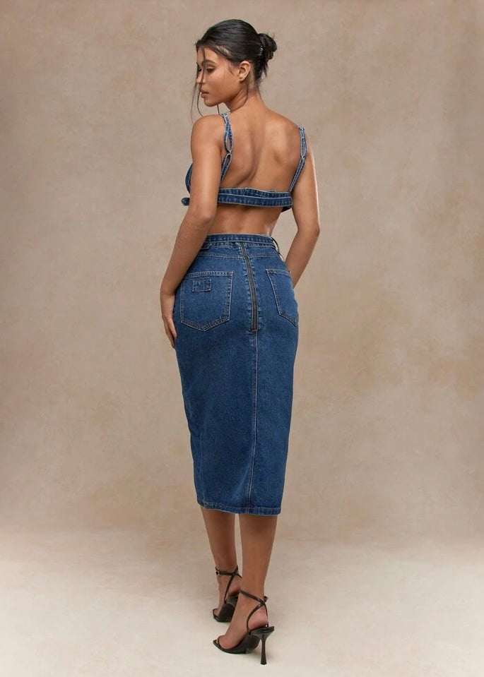 All Denimed Out Skirt Set