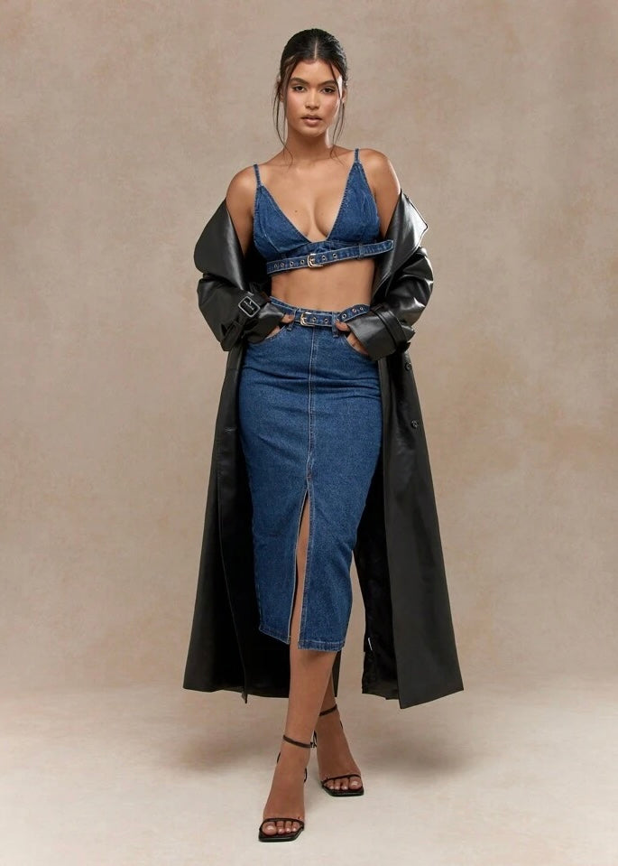 All Denimed Out Skirt Set