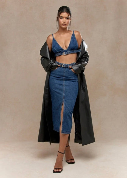 All Denimed Out Skirt Set
