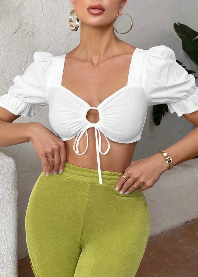 She's A Keeper Puff Sleeved Top