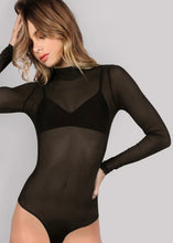 Cargar imagen en el visor de la galería, Turtle Neck Mesh Bodysuit
