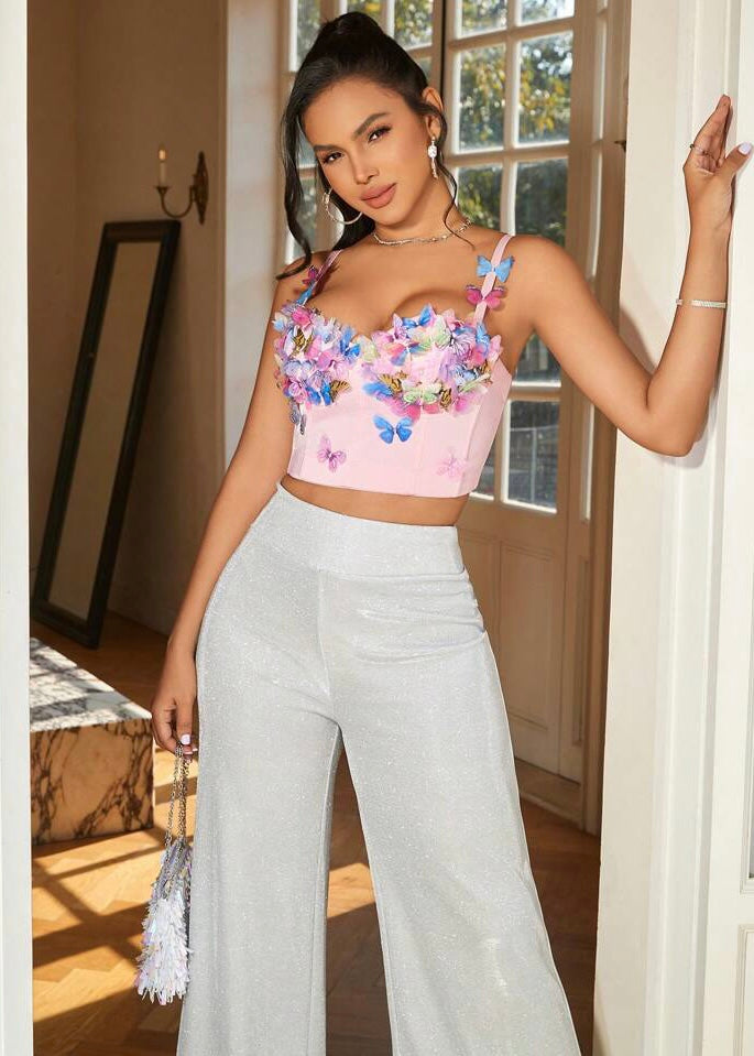 Delilah Butterfly Applique Top