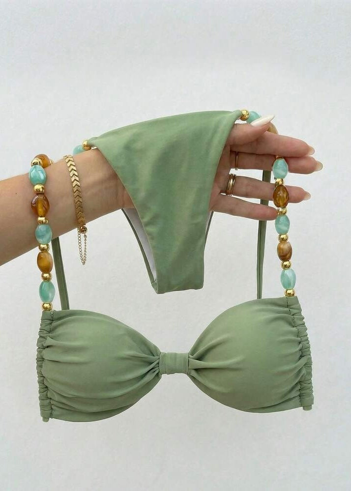 Seafoam Muse Beaded Bikini