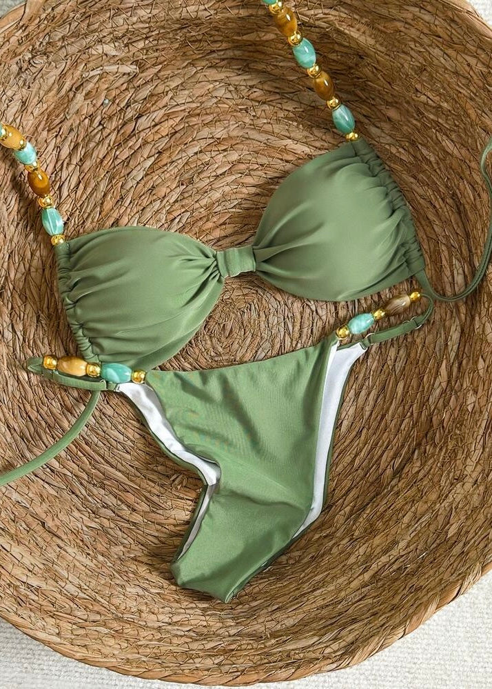 Seafoam Muse Beaded Bikini