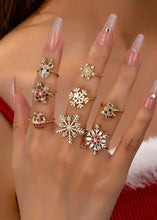 Cargar imagen en el visor de la galería, 8PC Christmas Ring Set
