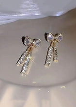 Cargar imagen en el visor de la galería, Bow Detail Tassel Earrings
