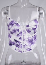 Load image into Gallery viewer, Amethyst Floral Corset Top
