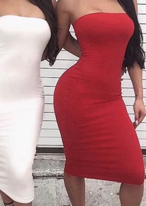 Strapless Bodycon Dress - The Style Guide TT