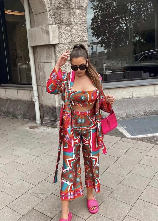 Ready for You Tribal Print Two Piece Set