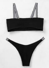 Cargar imagen en el visor de la galería, Striped Detail Bikini - The Style Guide TT
