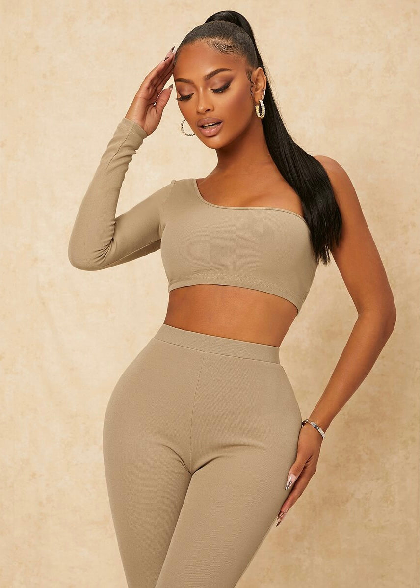 Asymmetrical One Shoulder Top