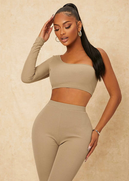 Asymmetrical One Shoulder Top