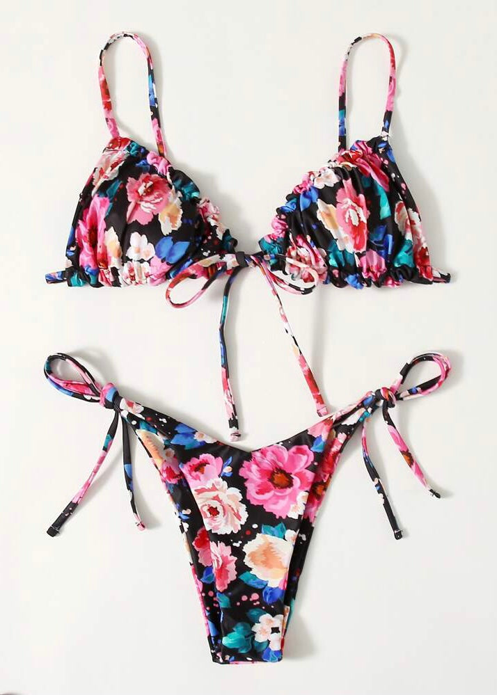Floral Ruched Bikini - The Style Guide TT