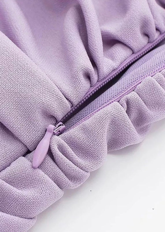 Fiore Viola Ruched Mini Skirt