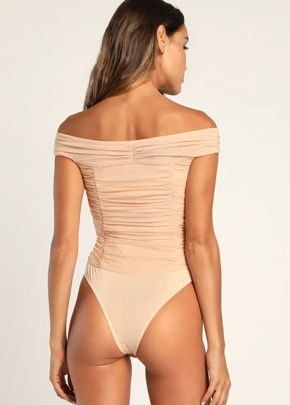 Stay Close To Me Ruched Bodysuit