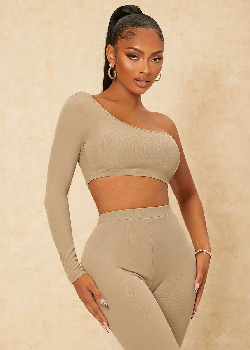 Asymmetrical One Shoulder Top