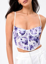 Load image into Gallery viewer, Amethyst Floral Corset Top
