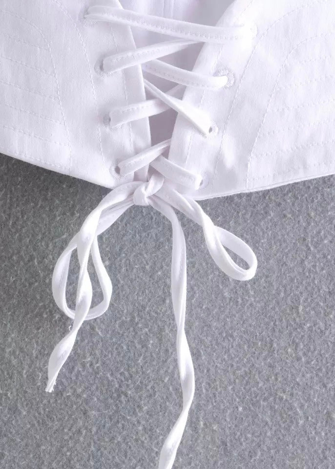 Izzy White Corset Top