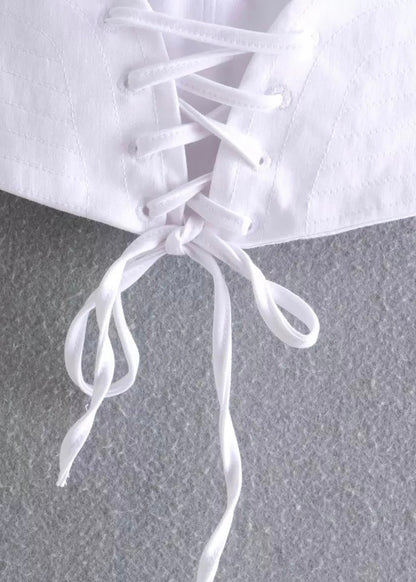 Izzy White Corset Top