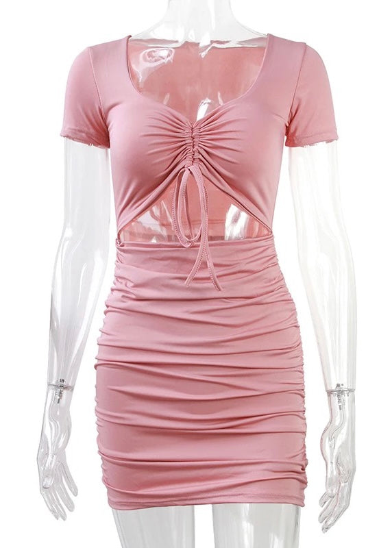 Maddy Drawstring Cut Out Dress