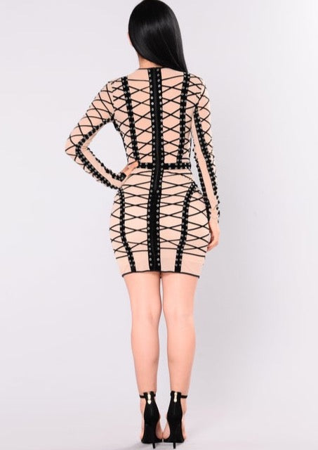 Fashion Nova Katrina Mesh Dress - The Style Guide TT