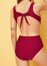 Load image into Gallery viewer, Cut Out Bow Detail Monokini - The Style Guide TT
