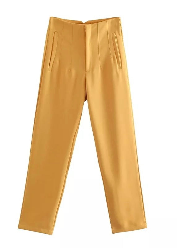 Seoul Tapered High Waisted Trousers - The Style Guide TT