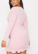 Load image into Gallery viewer, Plus Frill Detail Long Sleeved Dress - The Style Guide TT
