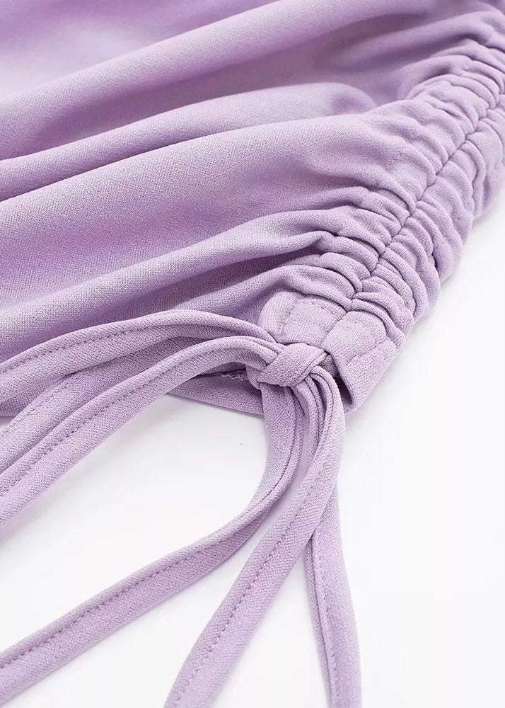 Fiore Viola Ruched Mini Skirt