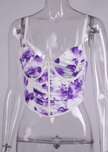Load and play video in Gallery viewer, Amethyst Floral Corset Top
