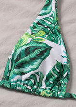 Load image into Gallery viewer, Palm Print High Waisted Bikini - The Style Guide TT
