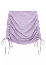 Load image into Gallery viewer, Fiore Viola Ruched Mini Skirt
