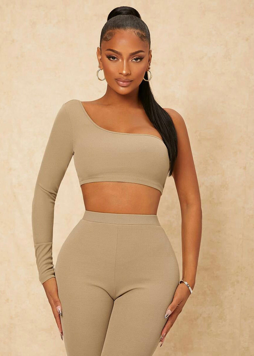 Asymmetrical One Shoulder Top