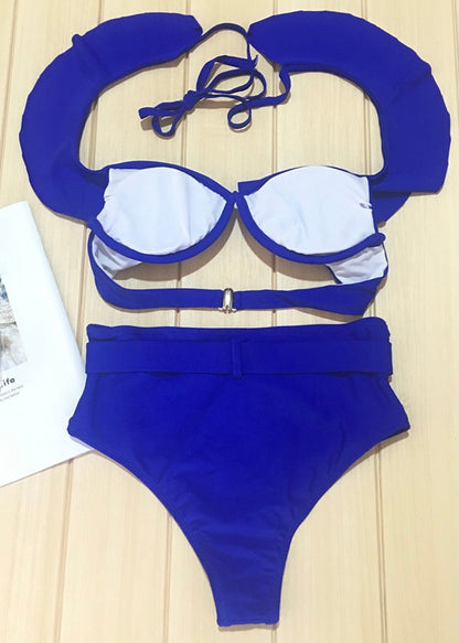 Frilled Off Shoulder Bikini - The Style Guide TT