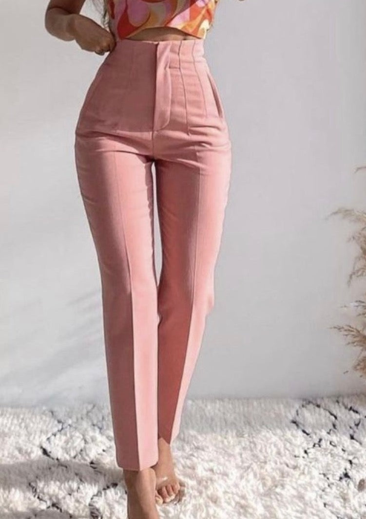 Seoul Tapered High Waisted Trousers - The Style Guide TT