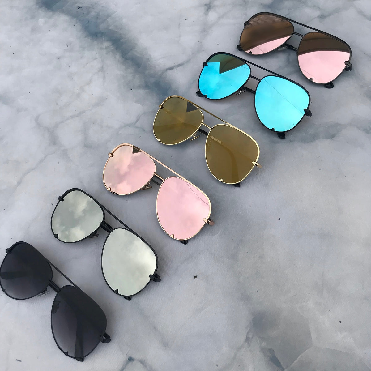 Aviator Framed Sunglasses